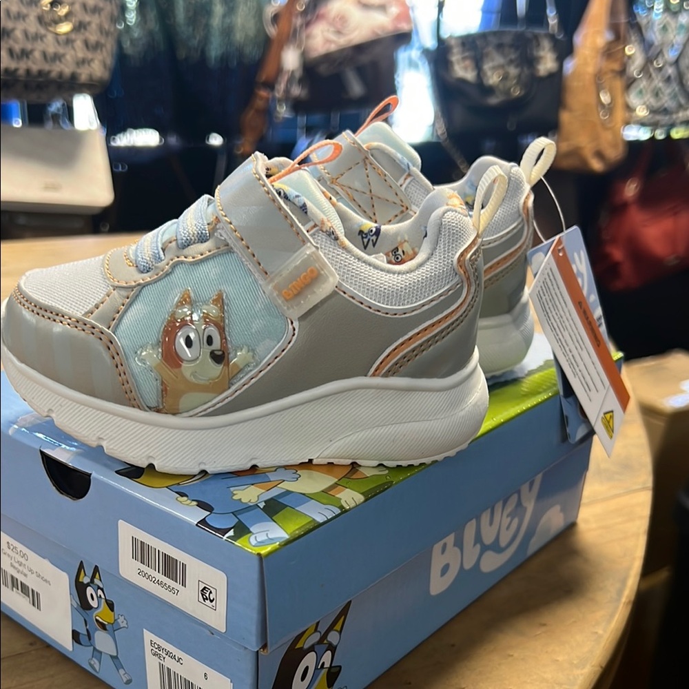 Kids Shoes - Gray and White